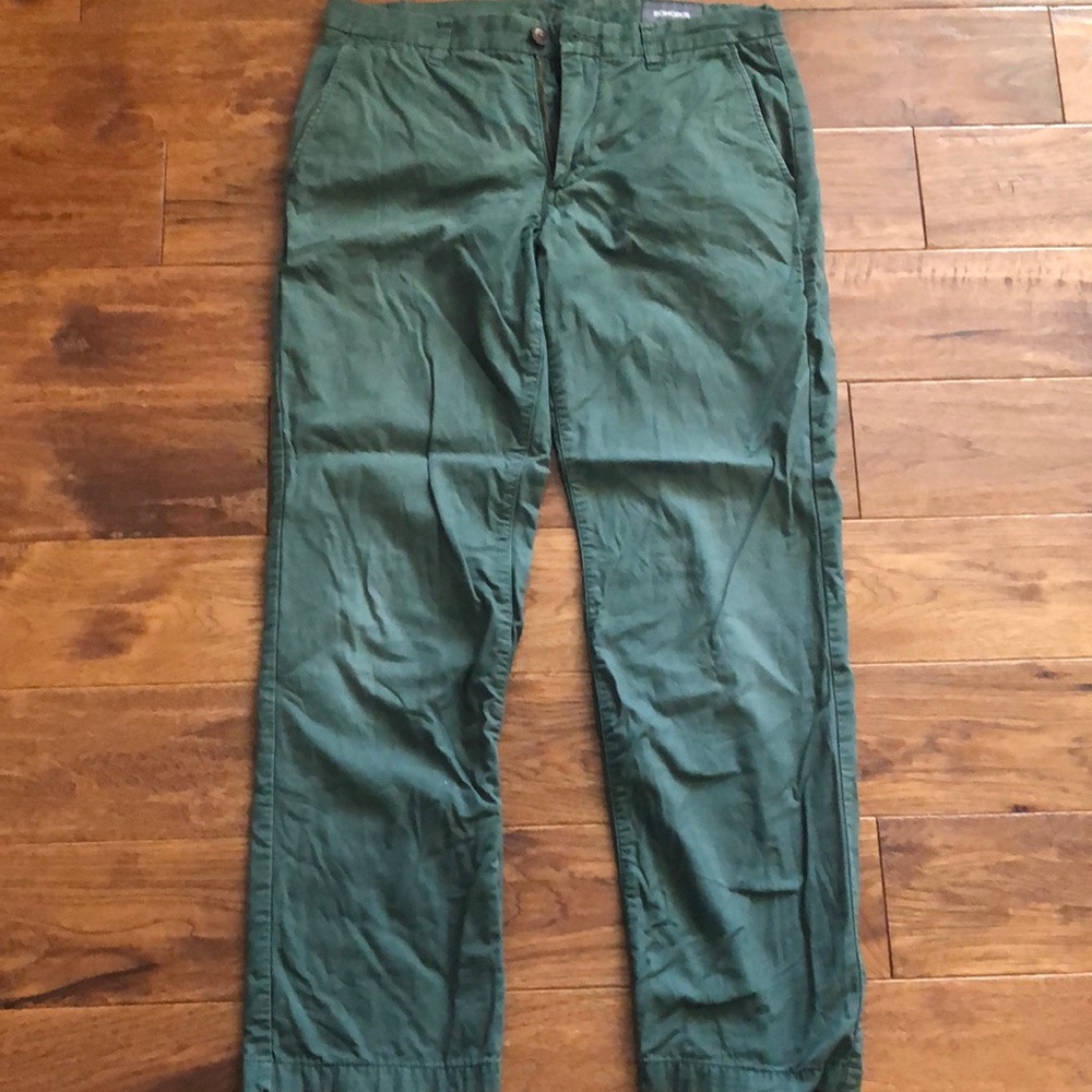 Bonobos green pants 31/30